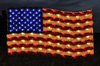 Large United States Flag with Garland and LED Lights Outdoor decoration